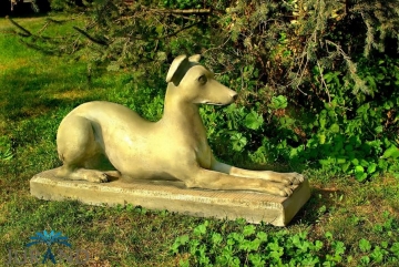 Figura ogrodowa Pies leżący
